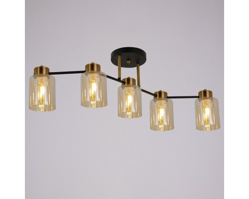 Светильник на штанге ILLUMICO Qui IL6111-5COU-79 BK GD Qui