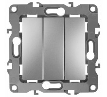 Выключатель трехклавишный без рамки Эра Эра 12 12-1107-03