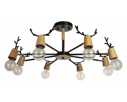 Люстра на штанге Loft it Sven 10024/8 Black Люстра на штанге Loft it Sven 10024/8 Black