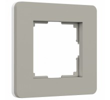 Рамка на 1 пост Werkel Split (дымчатый/белый, soft-touch) W0013067
