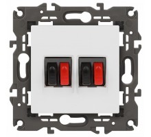 Розетка акустическая без рамки Эра Эра Elegance 14-3112-01М