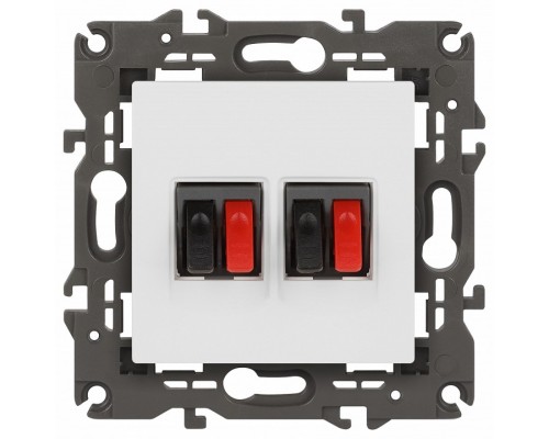 Розетка акустическая без рамки Эра Эра Elegance 14-3112-01М