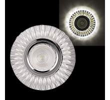 Встраиваемый светильник 16168-9.0-001GP MR16+LED3W WT/CL