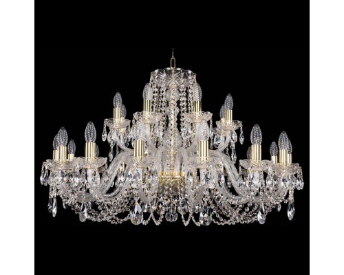 Подвесная люстра Bohemia Ivele Crystal 1402 1402/16+8/360/G Подвесная люстра Bohemia Ivele Crystal 1402 1402/16+8/360/G