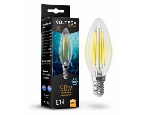 Лампа светодиодная Voltega Candle 9W Graphene E14 7Вт 2800K 7134 Лампа светодиодная Voltega Candle 9W Graphene E14 7Вт 2800K 7134