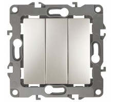 Переключатель трехклавишный без рамки Эра Эра 12 12-1107-15