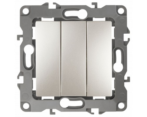 Переключатель трехклавишный без рамки Эра Эра 12 12-1107-15