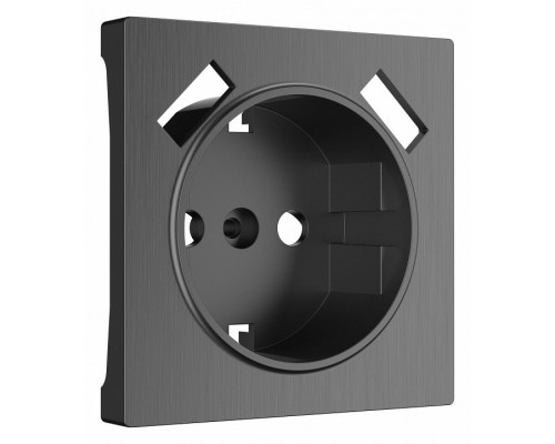 Накладка для розетки с заземлением и 2хUSB Werkel графит рифленый W1179504 Накладка для розетки с заземлением и 2хUSB Werkel графит рифленый W1179504