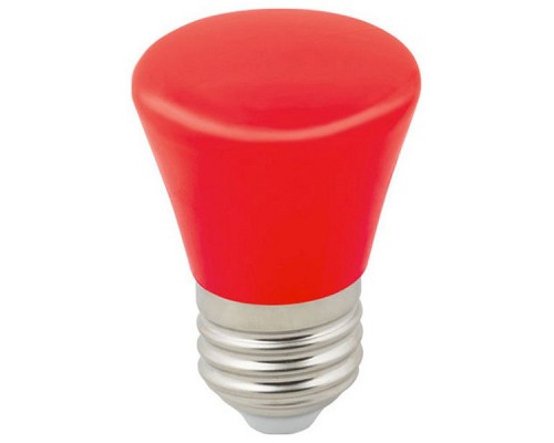 Лампа светодиодная Volpe Décor Color E27 1Вт K LED-D45-1W/RED/E27/FR/С BELL Лампа светодиодная Volpe Décor Color E27 1Вт K LED-D45-1W/RED/E27/FR/С BELL