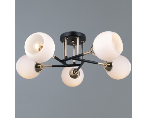 Люстра на штанге ILLUMICO LIBRA IL0689-5CSQ-24 BK FGD LIBRA Люстра на штанге ILLUMICO LIBRA IL0689-5CSQ-24 BK FGD LIBRA