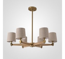 Люстра на штанге Imperiumloft Jorgenson Beige/Light wood STAVRA01