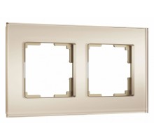 Рамка на 2 поста Werkel Senso (шампань, стекло soft-touch) W0023111