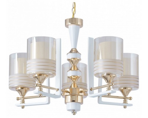 Подвесная люстра Arte Milano Florentia-6087 306087/5 Wh/Gd Подвесная люстра Arte Milano Florentia-6087 306087/5 Wh/Gd