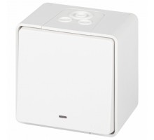 Переключатель одноклавишный с подсветкой Эра Эра Эксперт 11-1507-01