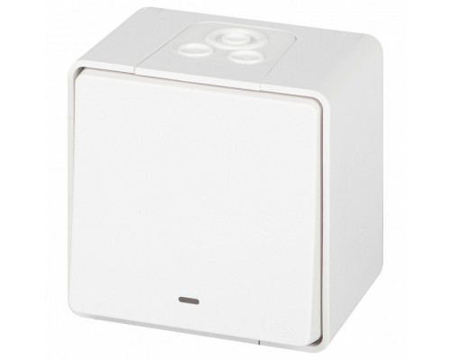 Переключатель одноклавишный с подсветкой Эра Эра Эксперт 11-1507-01