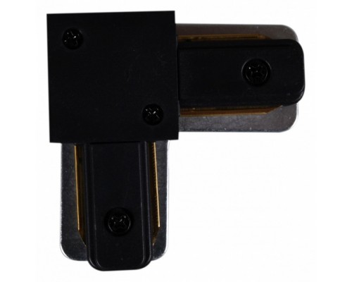 Соединитель угловой L-образный для треков накладных RL 06038 corner connector BK