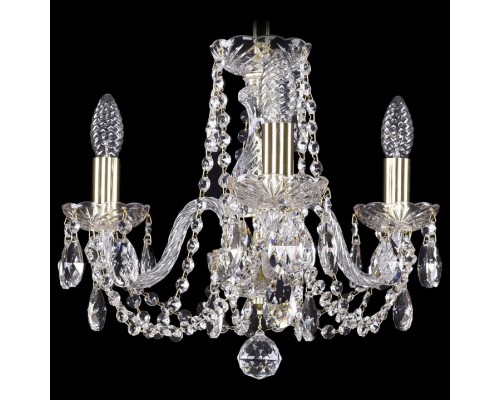 Подвесная люстра Bohemia Ivele Crystal 1402 1402/3/141/G Подвесная люстра Bohemia Ivele Crystal 1402 1402/3/141/G