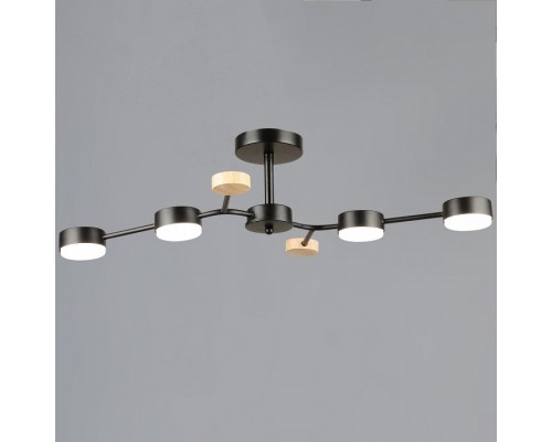 Люстра на штанге 03860 03860-0.3-04 BK+WOOD GX53