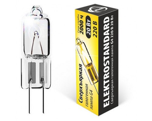 Лампа галогеновая Elektrostandard G4 220V G4 20Вт 2700K a025174 Лампа галогеновая Elektrostandard G4 220V G4 20Вт 2700K a025174