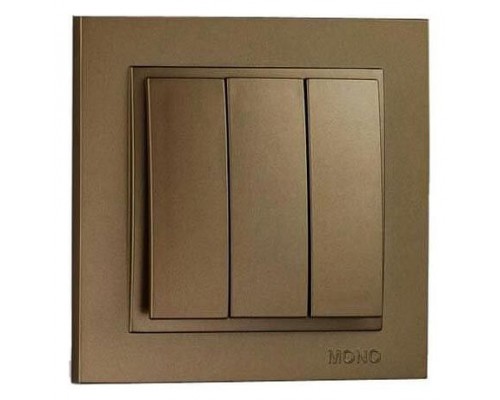 Выключатель трехклавишный Mono Electric Despina 102-232322-114 Выключатель трехклавишный Mono Electric Despina 102-232322-114