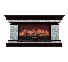 Комплект из электрокамина напольного и портала (143x45x80 см) Брайтон Старый Город Premier S86 БР000011