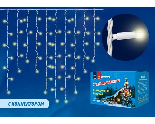 Бахрома световая Uniel ULD-B3010 ULD-B3010-200/SWK WARM WHITE IP67 Бахрома световая Uniel ULD-B3010 ULD-B3010-200/SWK WARM WHITE IP67