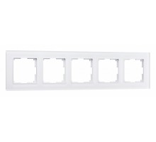 Рамка на 5 постов Werkel Favorit (белый матовый) W0051105