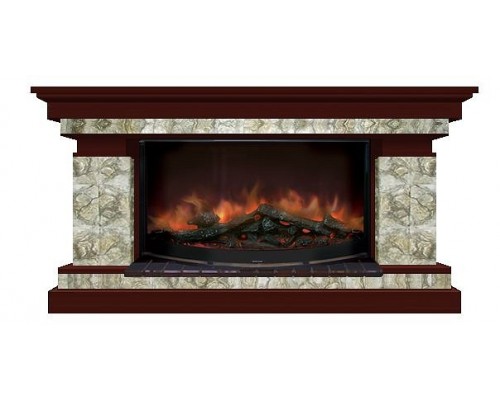 Комплект из электрокамина напольного и портала (143x45x80 см) Брайтон Карелия Rondo 86 БР000018 Комплект из электрокамина напольного и портала (143x45x80 см) Брайтон Карелия Rondo 86 БР000018