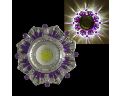 Встраиваемый светильник  42235-9.0-001PL MR16+LED3W CL/PP