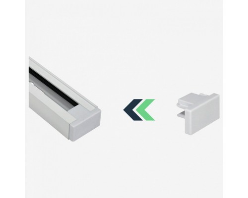 Заглушка для трека Hesby Lighting Skylite 0034 Заглушка для трека Hesby Lighting Skylite 0034