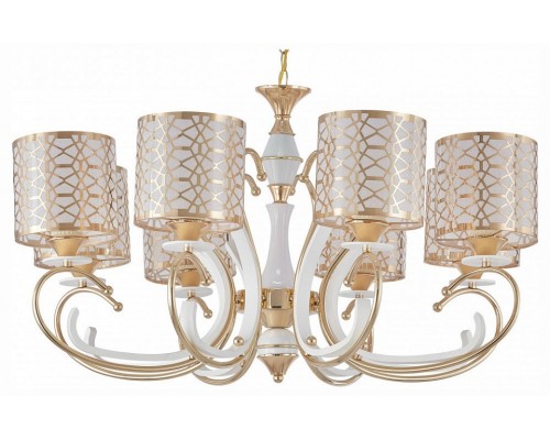 Подвесная люстра Arte Milano Florentia-1237 301237/8 Wh/Gd Подвесная люстра Arte Milano Florentia-1237 301237/8 Wh/Gd