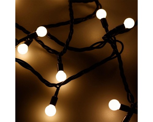 Гирлянда нить [10 м] Ball ARD-BALL-CLASSIC-D13-10000-BLACK-100LED WARM (230V, 7W)