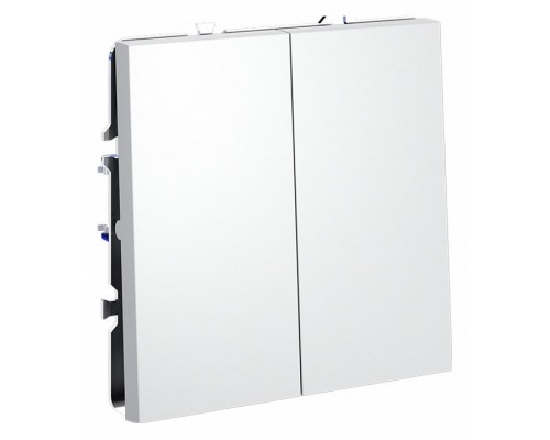 Выключатель двухклавишный без рамки Voltum S70 VLS020602