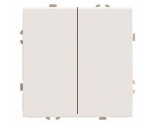 Переключатель двухклавишный без рамки Stekker Эмили 49895