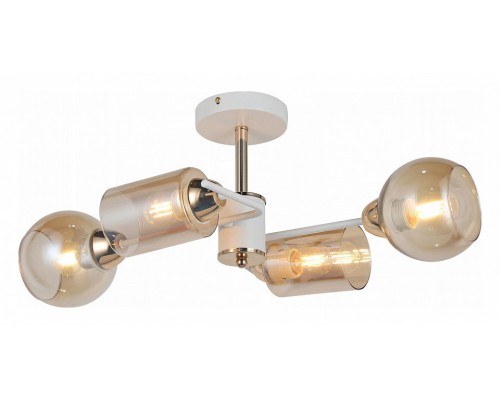 Люстра на штанге ILLUMICO IL8243-4COU-79 WH GD Люстра на штанге ILLUMICO IL8243-4COU-79 WH GD