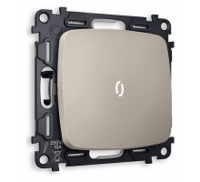 Выключатель одноклавишный с подсветкой без рамки Ambrella Volt Quant MO362015