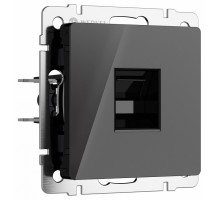 Розетка Ethernet RJ-45 без рамки Werkel черный акрил W1181048