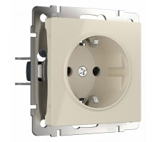 Розетка с заземлением, без рамки Werkel слоновая кость W1171003