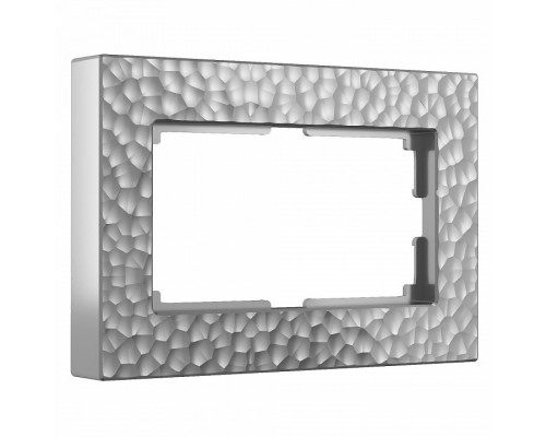Рамка для двойной розетки Werkel Hammer W0082406 (серебряный) Рамка для двойной розетки Werkel Hammer W0082406 (серебряный)