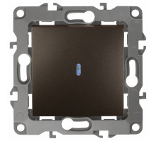 Выключатель одноклавишный с подсветкой без рамки Эра Эра 12 12-1102-13