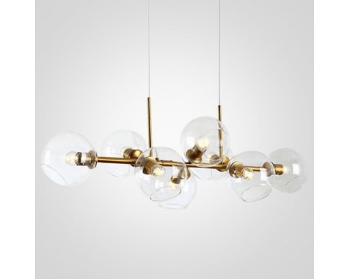 Подвесная люстра Imperiumloft Staggered Glass Chandelier 8 40.2211 Подвесная люстра Imperiumloft Staggered Glass Chandelier 8 40.2211