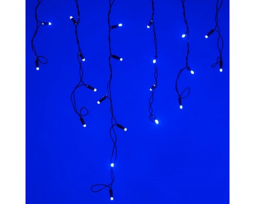 Бахрома световая [2.4x0.6 м] Edge ARD-EDGE-CLASSIC-2400x600-BLACK-88LED-STD BLUE (230V, 6W)
