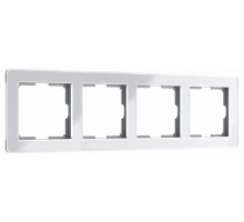 Рамка на 4 поста Werkel Acrylic (белый) W0042701