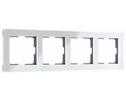 Рамка на 4 поста Werkel Acrylic (белый) W0042701 Рамка на 4 поста Werkel Acrylic (белый) W0042701