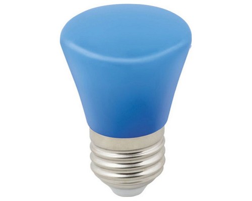 Лампа светодиодная Volpe Décor Color E27 1Вт K LED-D45-1W/BLUE/E27/FR/С BELL Лампа светодиодная Volpe Décor Color E27 1Вт K LED-D45-1W/BLUE/E27/FR/С BELL