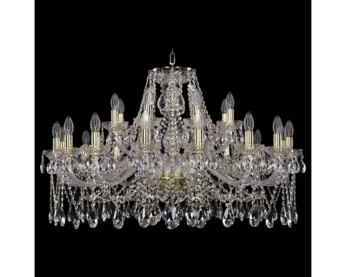 Подвесная люстра Bohemia Ivele Crystal 1413 1413/16+8/360/G