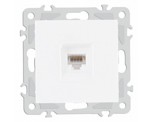 Розетка Ethernet RJ-45 без рамки Arte Milano am-206 206.45-1.white Розетка Ethernet RJ-45 без рамки Arte Milano am-206 206.45-1.white