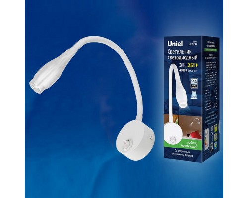Бра Uniel ULT-F22 ULT-F22-3W/4000K IP20 WHITE Бра Uniel ULT-F22 ULT-F22-3W/4000K IP20 WHITE