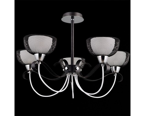 Люстра на штанге ILLUMICO IL8724-5CSQ-79 CR BK Люстра на штанге ILLUMICO IL8724-5CSQ-79 CR BK
