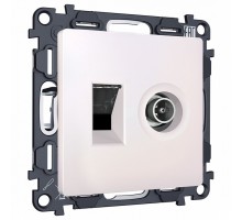 ТВ-розетка и розетка Ethernet RJ-45 без рамки Ambrella Volt MA MA212510